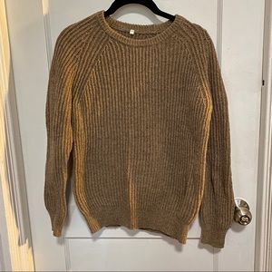 Muji Wool Camel Crewneck Sweater